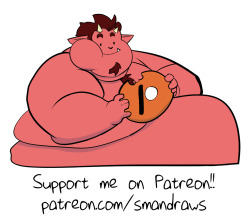 0nigum0:  smandraws:  Hey! Do you like fat guys and art of fat and large guys? Well, If youd like to support me drawing fats, check out my patreon!!   Daytime reblob. Check his stuff out, it’s so good!  Hey guys. This needs more attention, cause Sman