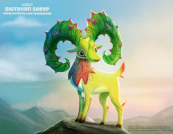 cryptid-creations: Daily Paint 2407. Bigthorned Sheep Prints available at: http://ForgePublishing.com For full res WIPs, art, videos and more:  https://www.patreon.com/piperdraws Twitter  •  Facebook  •  Instagram  •  DeviantArt 