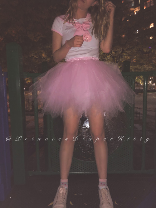 princessdiaperkitty:  Had some late night fun at the playground ☺️ anyone else think tutus are super cute hehe Find more of my exclusive content here 💖 https://onlyfans.com/princessdiaperkitty(Original content, please do not remove my caption)