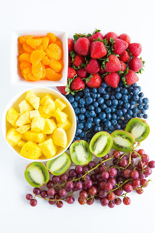 Healthy fruit kabob treat
