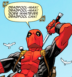galaxyjunkyard:  commanderrogers: Deadpool #8  Spider-Man’s theme has nothing on Deadpool’s 