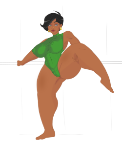 nericurlsnsfw:  AY I’M BACK BABY. Knocked the rust off by puttin’ my head together with a long time commissioner and friend, Delita, and cooking up a gal together. She’s an Indian-American milf named Vedikha whose nuts for yoga and could crush