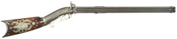 peashooter85:  Elaborately Engraved and Inlaid Four Barrel Swivel Breech Percussion Combination Gun by M. J. Whitmore of Potsdam, New York from Rock Island Auctions “M. J. Whitmore of Potsdam, New York, worked at the Wagon &amp; Gun Shop and is believed
