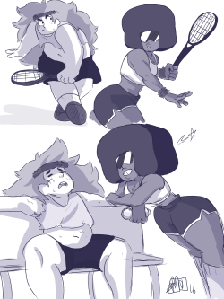 jen-iii:  Garnet and Greg used to play Tennis together on the weekends okay, They’re gonna start up again once Greg figures out a way to beat an super strong alien woman with future vision 