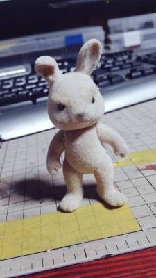 itsybitsytiny:  dollsahoy:  theinturnetexplorer:  Dude turns little bunny toy into a battle hardened warrior.  …click through to the Twitter stream for more stuff like this…  Awesome! 