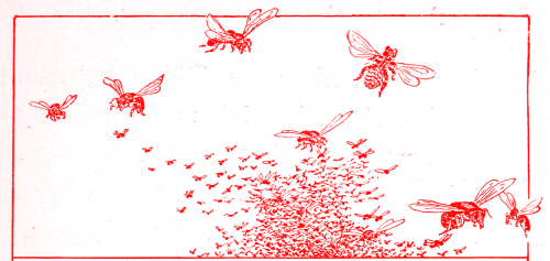 nemfrog:“A swarm leaves the bee tree.” Among the forest people. 1898.Internet Archive