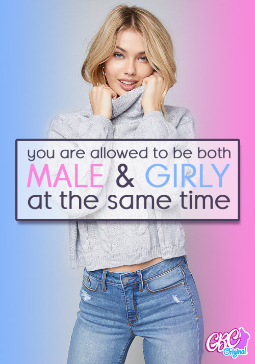 gymbunnycandiehart:gymbunnycandiehart:Don’t be so WorriedIn the same way that a girl can be boyish, boys can be girly.  I realize that our modern society, though sometimes archaic, doesn’t necessarily view it that way.  And yes, there are countries