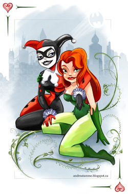 pam-a-quinn:Harley and Ivy by Andrea Tamme