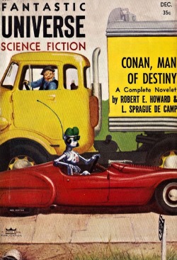 sciencefictiongallery:  Mel Hunter - Fantastic Universe, 1955.