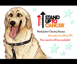 pigeon-latte:    Hey dudes! @markiplier is having a Charity Livestream on December 1st @ 10am PST for Stand Up To Cancer! Mark your calenders &amp; hope to see you there! 