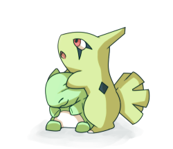 alternative-pokemon-art:  Artist A cute picture of Larvitar by request.