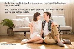 So darling, you think that I&rsquo;m joking when I say that this hand can spank you hard? Caption Credit: chsissy Image Credit: http://www.freeqration.com/image/sofa-two-people-couple-living-room-photos-2092689  