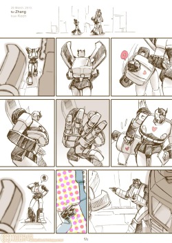 fuzipenguin:  4thelurvofnerds:  koch43:  You can say this is slash fanfic, or not. Choose what you like.What ever, “to ignore Jazz” definitely a BIG MISTAKE  Admit it Prowl you liked it.   This is adorable and I love the lack of speech but all the