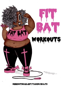 babybutta:  be-blackstar:  danasdinnertable:  Fit Bat workouts from #FatBatTuesday.Thank you Fab Bats for joining me on this jiggly jump roping journey! Yesterday was the last day of #FatBatTuesday for #30for30. But, the health journey continues! For