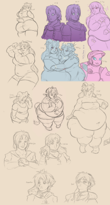 thekdubs: natioluna:  Against probably my better judgement my other half convinced me to upload some of my random doodles, so here, have a sketchdump thing. At least now I uploaded, right? Heh. Mix of my own OCs, some fanart of a couple cuties I particula