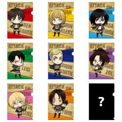 snkmerchandise: News: Shingeki no Kyojin x Neowing Clear File Box Original Release Date: August 2017Retail Price: 3,780 Yen (Box of 10) Neowing will be releasing a 10-pack clear file box featuring Eren, Armin, Mikasa, Levi, Erwin, Hanji, Historia, and