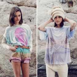 wildfox:  Pink roses, rainbow light beams, and cloudy blue skies. http://wildfox.me/IntotheWildFox 