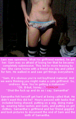 sissynikkipriss:  Spineless Sissy Request #19! Sorry the second gif is a little weird, I didn’t know it was weird like that. Send me requests and comments because I like hearing from you! http://sissynikkipriss.tumblr.com/ask 