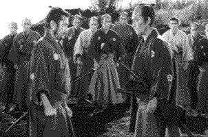 kineticpenguin:  trilllizard420:  headlesssamurai:  ninja-weapons: This gif is outrageous  ■ The so-called “blood explosion” which punctuates the conclusion of Akira Kurosawa’s 1962 movie Sanjuro remains one of the most memorable and influential
