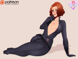 Finished Black Widow commision n.nHi-Res   Nude   Futa version up on Patreon!