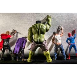 #DAMN 👊😜👍👊😜👍  #Hulk taking a leak #Wolverine #Spidey #Thor #Joker #notmyphoto