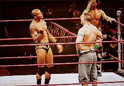 theprincethrone-deactivated2016:  Randy Orton tries to join DX lol 