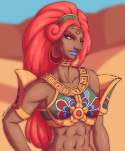 xmrnothingx: Urbosa from The Legend of Zelda: Breath of the Wild I know I’m a million years late with this art, but I just recently finally got the game and a Switch to play it on. It has such a nice world and great characters, I especially like how