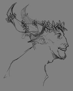 esuerc:  Cole shared his flower crowns with Bull and Turnip the SpiritNot pictured: Bull eating said flower crown