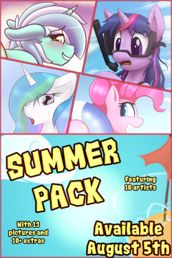 wenni-pone: In a similar vein as the Mother’s Day Pack and equally creatively named~ The Summer Pack! Keep your summer spirits up with a variety of saucy mares from NeighdayReplicaMcsweezyWhisperfootAnearbyanimalCoatieyayCodraswenniYoditaxZajice Includes