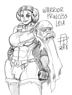 callmepo: Leia, the warrior princess inspired by @krash-zone‘s latest Picarto streams of buff Disney princesses.  I consider Princess Leia to be a Disney Princess and you can’t change my mind.  KO-FI / TWITTER 