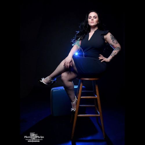 Blue light magic&hellip; flare don’t care :-) @ms.sinister.rose kept it simple with this look and let her attributes shine bright. #tattoo #thickthighssavelives  #thickwhitegirl #photosbyphelps #studiowork #glamour #glamourphotography #longhair #baltimore