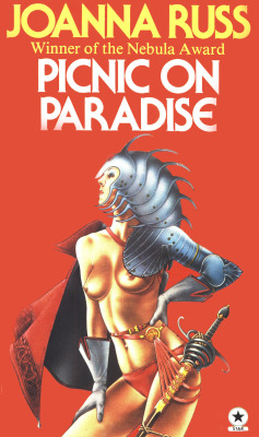 Here is a cover of Joanna Russ&rsquo;s first novel Picnic On Paradise (1968) in honor of her 2013 induction into the EMP&rsquo;s Science Fiction and Fantasy Hall of Fame.  Alyx, the main character of Picnic on Paradise has a combination of sharp wit,