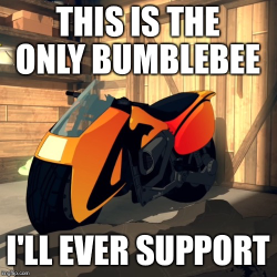 don’t know if you’ve seen this…who made this &hellip; omg&hellip;&hellip;i mean, i do support this bumblebee&hellip; i cannot lie. vroom vroom