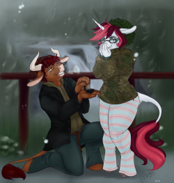Its been a rough couple of years, and I have had nothing but support from my Babycakes. When he got on one knee last week, I was almost crying too hard to say yes. This would be more accurate with tears everywhere and a frantic animation of head-nodding.