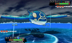 kyurem:  Groudon and Kyogre have their alpha/omega symbols next to them when they are primal. 