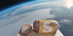 dillyt:  jdlaclede:  baylen:  space-pics: Space Salami - The first ever salami launched to space, Italy 4 October 2018 [1600x800]  history has been made boys    space can have little a salami 
