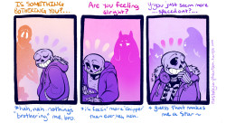 nostalgia-phantom:  Same, Sans. When asked enough, it gets too hard to hide.   I know this feeling all too well&hellip;
