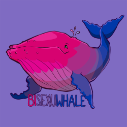 pungent-petrichor:  kirstendraws:  Some of you may remember my popular bi, pan, and asexuwhale trio from last year. Well, I’ve decided to redo the set and add EVEN MORE SEXUWHALES (and an aromanatee!)Featuring:Bisexuwhale - humpback whaleHomosexuwhale