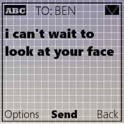 8hy:“Text Me“ (#46) BEN Sent @10:10 PM (2004). Req.here.