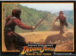 don56:  “Indiana Jones and the Temple of Doom” German lobby cards 