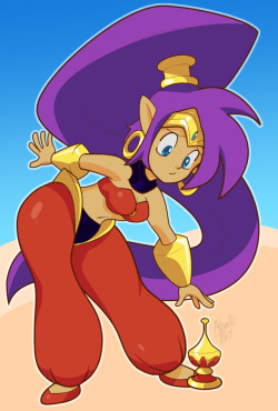 atomictiki: atomictiki:  Shantae for #CutieSaturday Thanks for everybody who joined the livestream   Emotions I have felt since posting    &lt;3