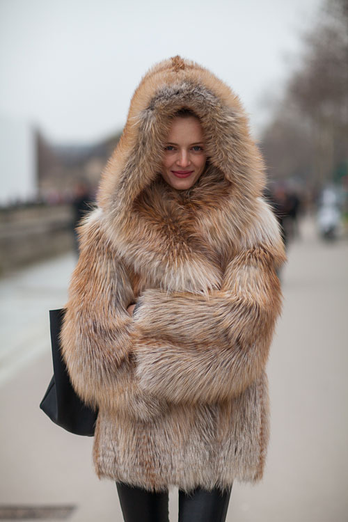 Fur coat dandy