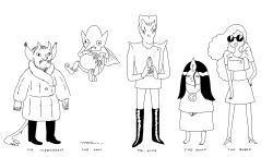 early concept sketches for the Vampiresby writer/storyboard artist Steve Wolfhard