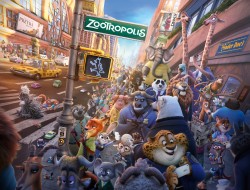 lancerbuck:  So apparently that famous Zootopia poster was a crop of a much bigger image, which cut out Duke Weaselton and Gideon Grey entirely. After finding out about this atrocity, I was able to track down (the admittedly European version of) the full