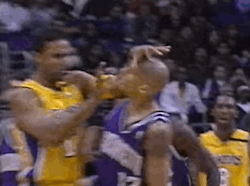 isoldmysoultosports:  I wonder if Doug Christie got permission from his wife before he punched Rick Fox 