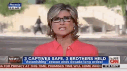 thedailywhat:  News FAIL of the Day: Two CNN Anchors Talk via Satellite in the Same Parking Lot Do you see what’s going on in this GIF? Yesterday morning, CNN Newsroom anchor Ashleigh Banfield and CNN Headline News anchor Nancy Grace were discussing