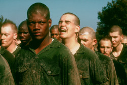 soldiers-of-war:USA. South Carolina. Parris Island. 1970. The US Parris Island Marine Corps boot camp during the Vietnam War (1964-1973).In March 1966 alone, the Parris Island drill instructors trained 10,979 recruits, its highest training load during