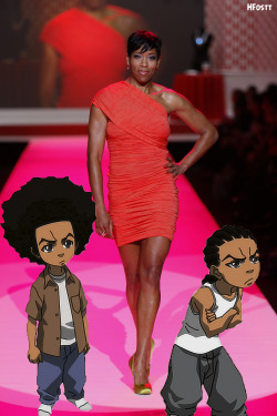 hueyfreemanonlyspeaksthetruth:Riley, Huey Freeman and the beautiful and tremendously talented actress that bring both of them to life: Regina King.