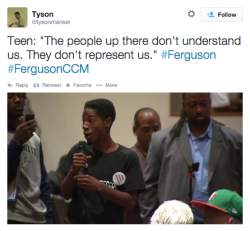 mysoulhasgrowndeep-liketherivers:  raresenses:  nappynomad:  socialjusticekoolaid:  The Ferguson City Council convened for the first time since Mike Brown’s death, and proved that they literally give no fucks about what the community has to say. Added