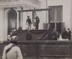 The hanging of two men in front of Batavia’s town hall